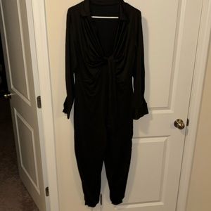 Black Long Sleeve Jumpsuit